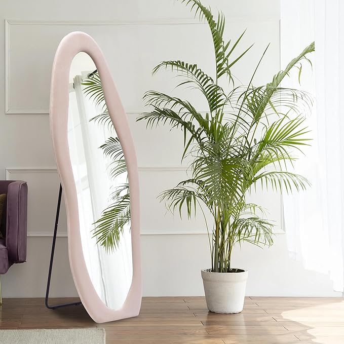 Luxury Abstract Shape Full Body Standing Mirror for Home & Studio – Premium Designer Floor Mirror - Image 10