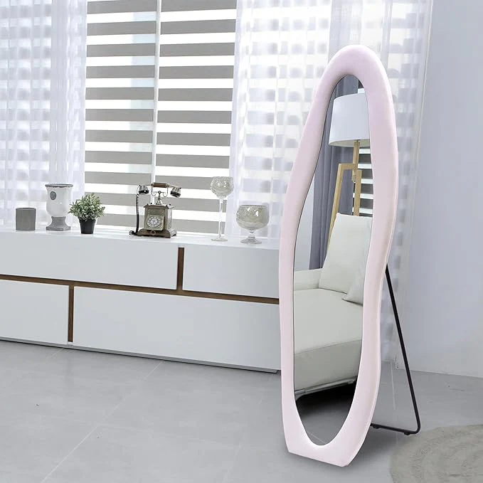 Luxury Abstract Shape Full Body Standing Mirror for Home & Studio – Premium Designer Floor Mirror - Image 2