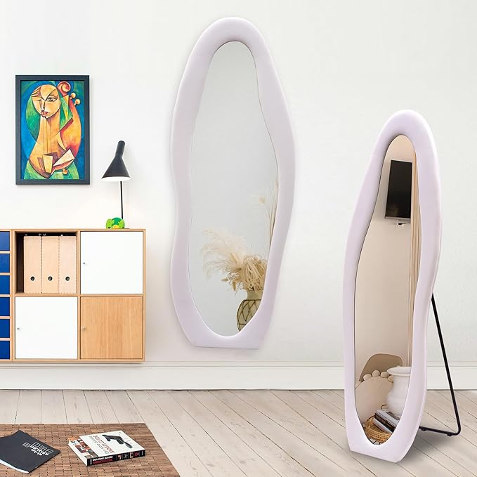 Luxury Abstract Shape Full Body Standing Mirror for Home & Studio – Premium Designer Floor Mirror - Image 5