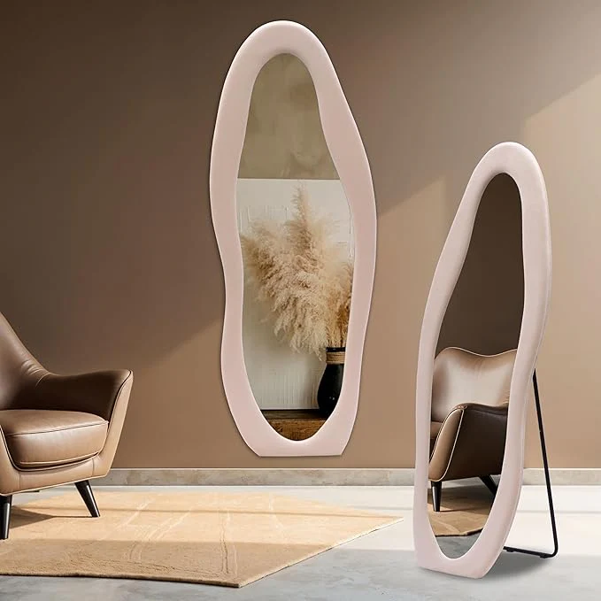 Luxury Abstract Shape Full Body Standing Mirror for Home & Studio – Premium Designer Floor Mirror - Image 6