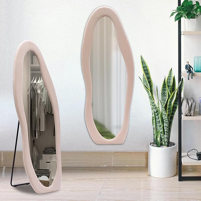 Luxury Abstract Shape Full Body Standing Mirror for Home & Studio – Premium Designer Floor Mirror - Image 9