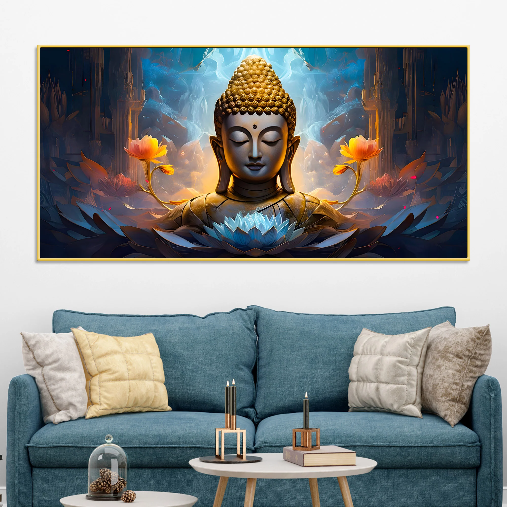 Luxury Buddha Canvas Painting for Stylish Wall Decoration