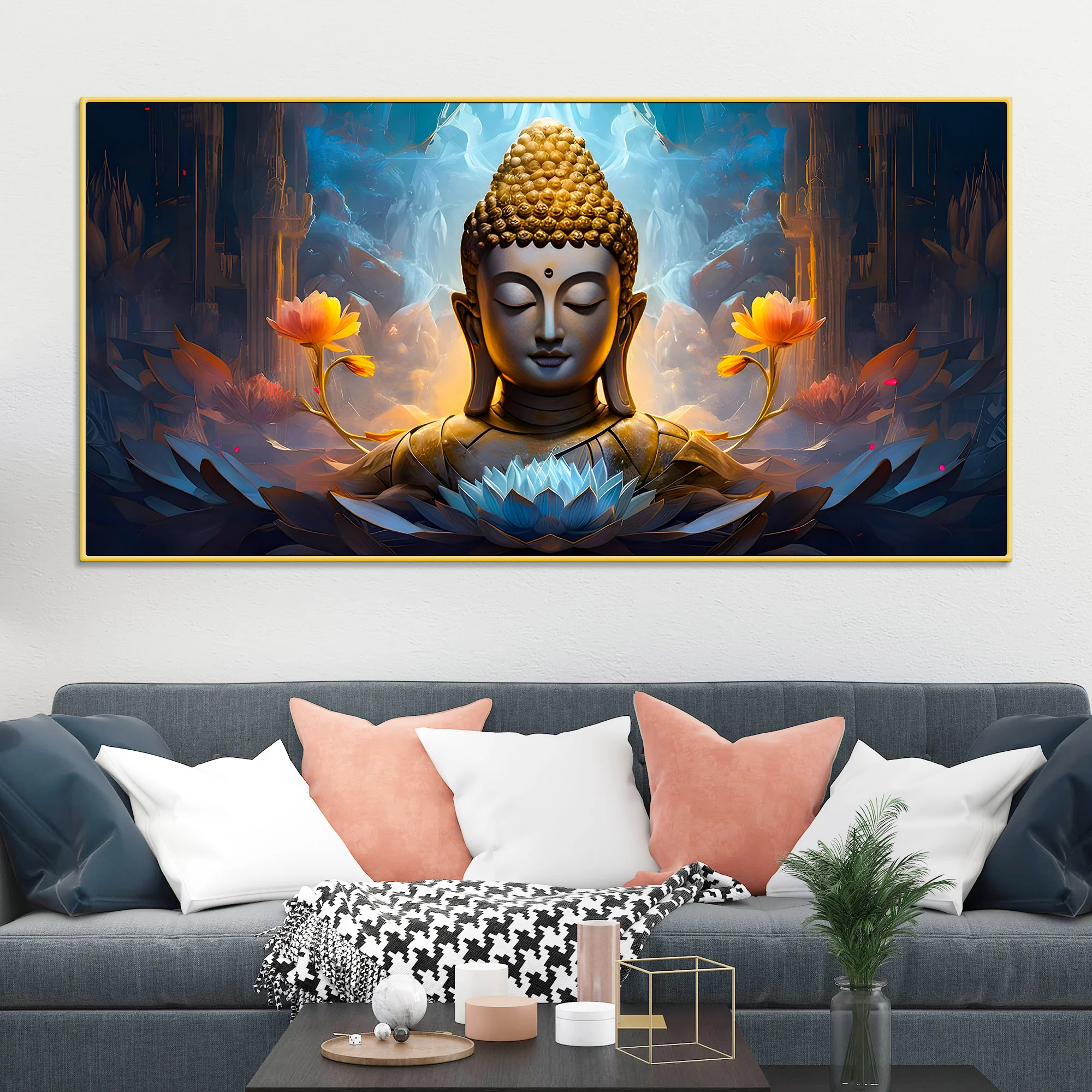 Luxury Buddha Canvas Painting for Stylish Wall Decoration - Image 2