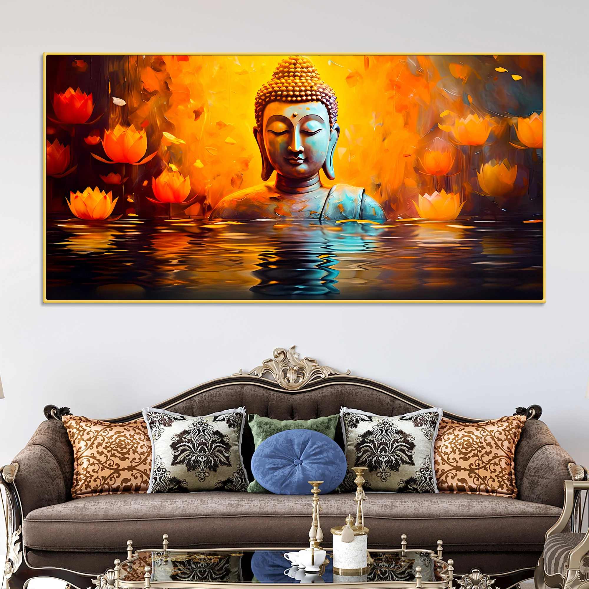 Luxury Buddha Canvas Wall Painting for Beautiful Home Décor - Image 2