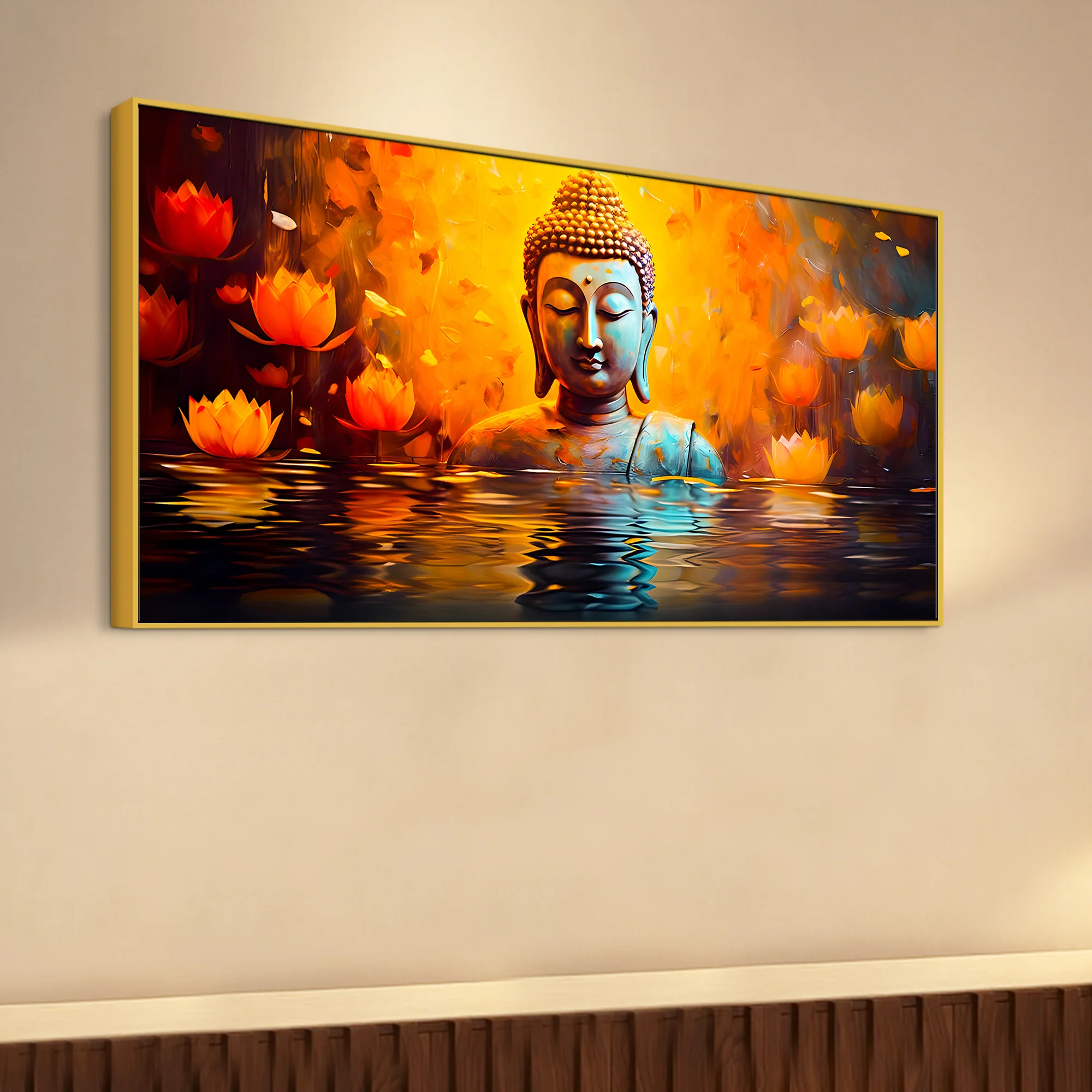 Luxury Buddha Canvas Wall Painting for Beautiful Home Décor - Image 5