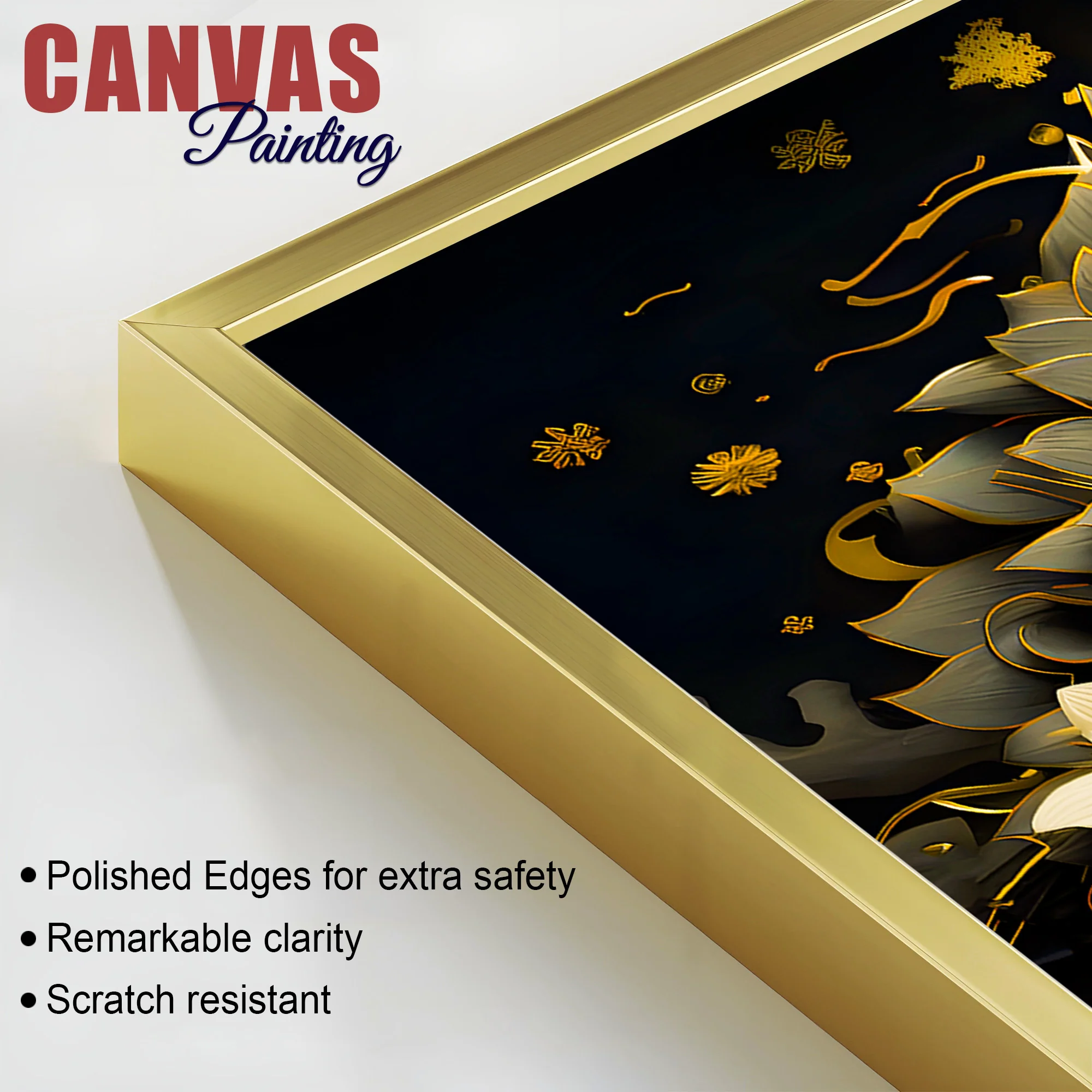 Luxury Buddha Spiritual Canvas Wall Painting - Image 6