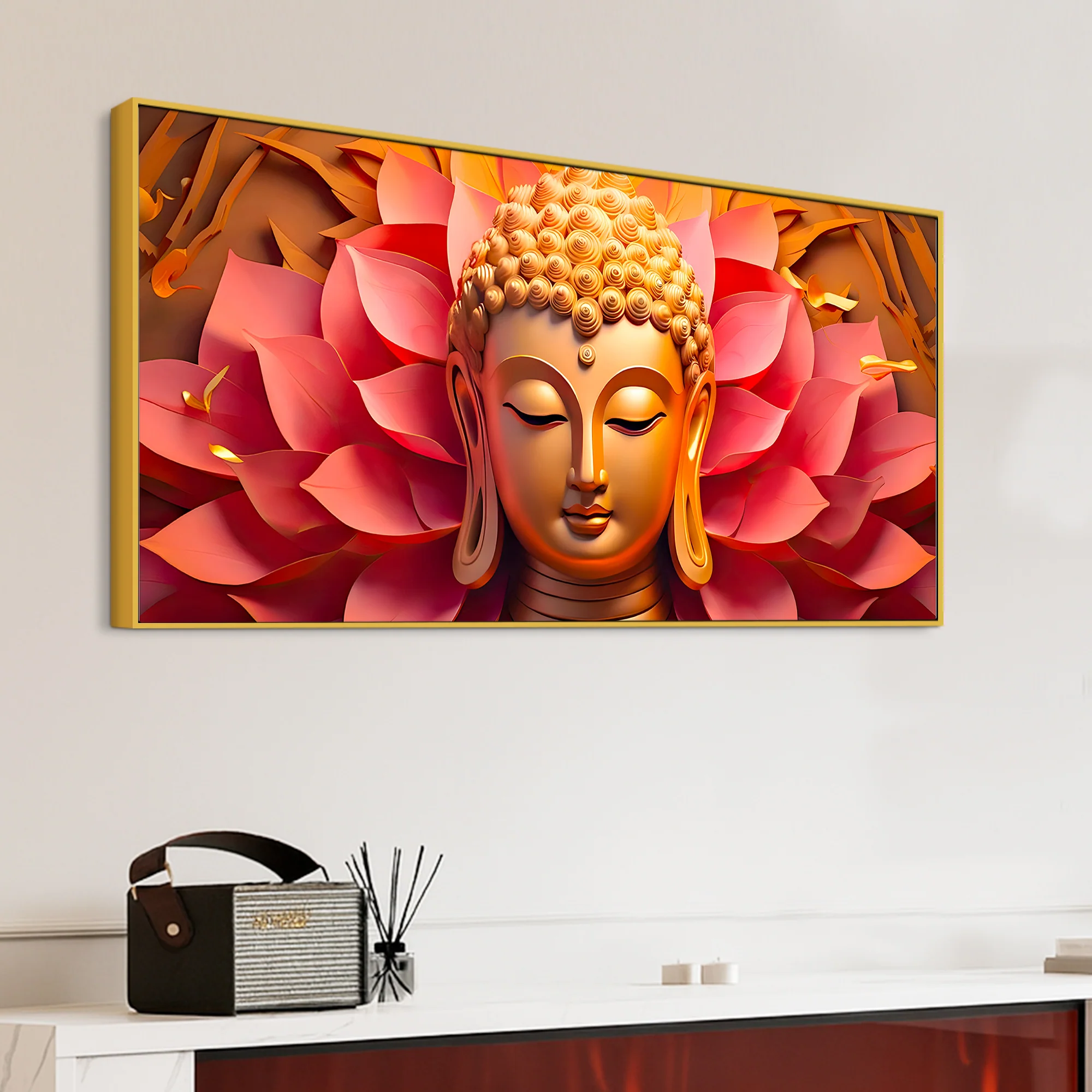 Luxury Buddha Wall Painting for Calm & Beautiful Living Spaces - Image 5