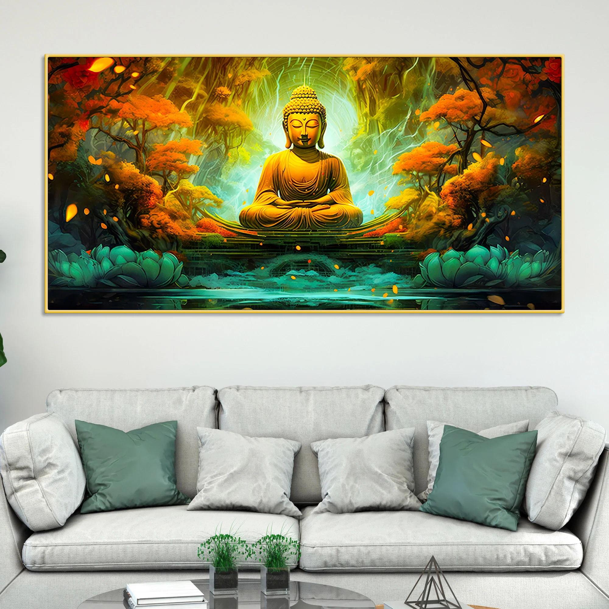 Luxury Buddha Wall Painting for Home & Office Decoration - Image 2