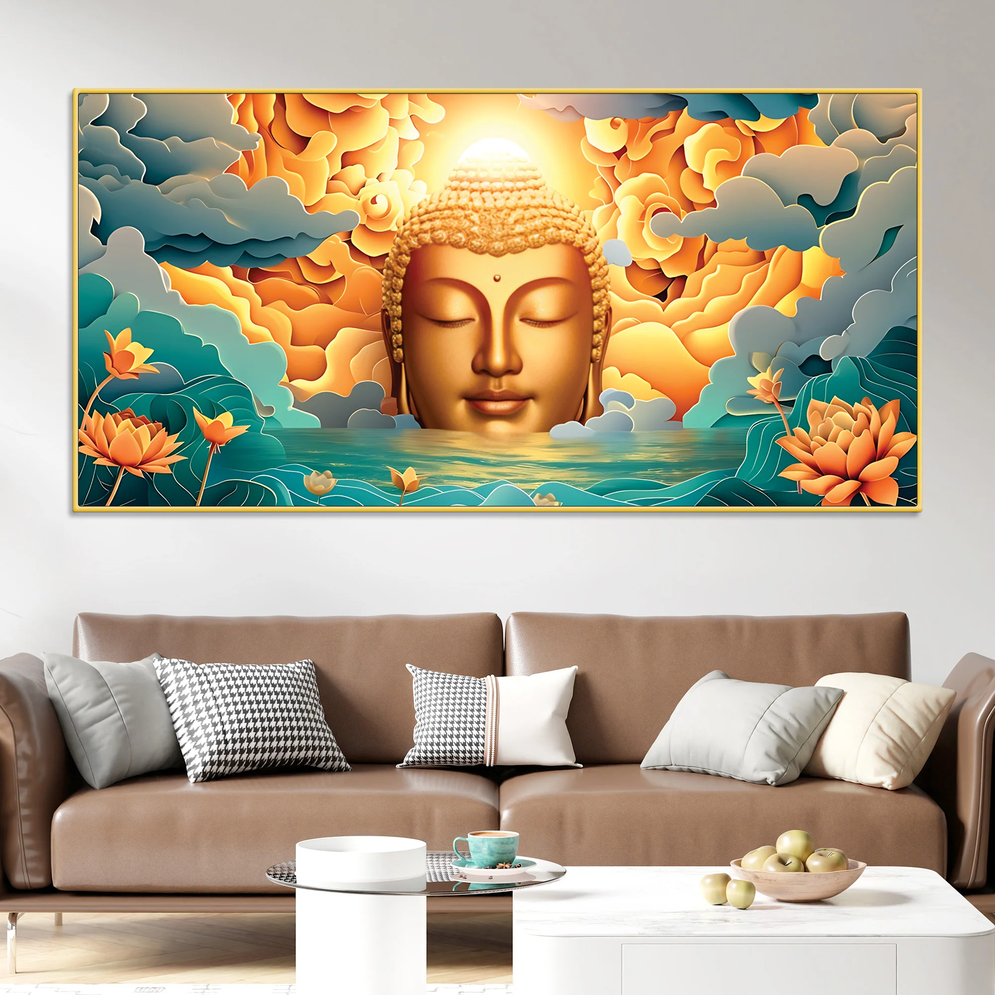 Luxury Buddha Wall Painting for Interior Wall Decor - Image 2