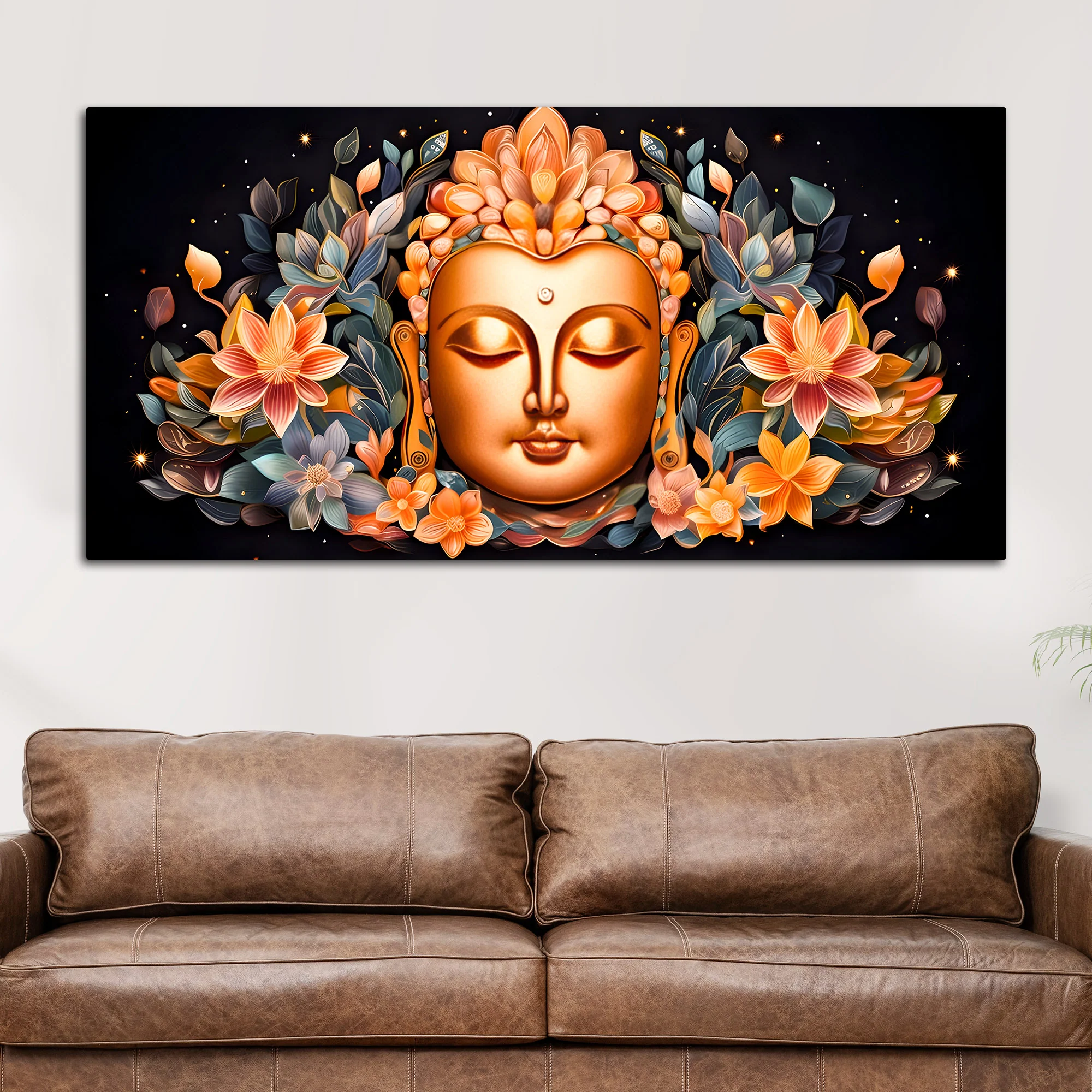 Luxury Buddha Wall Painting for Modern Home Decoration - Image 3
