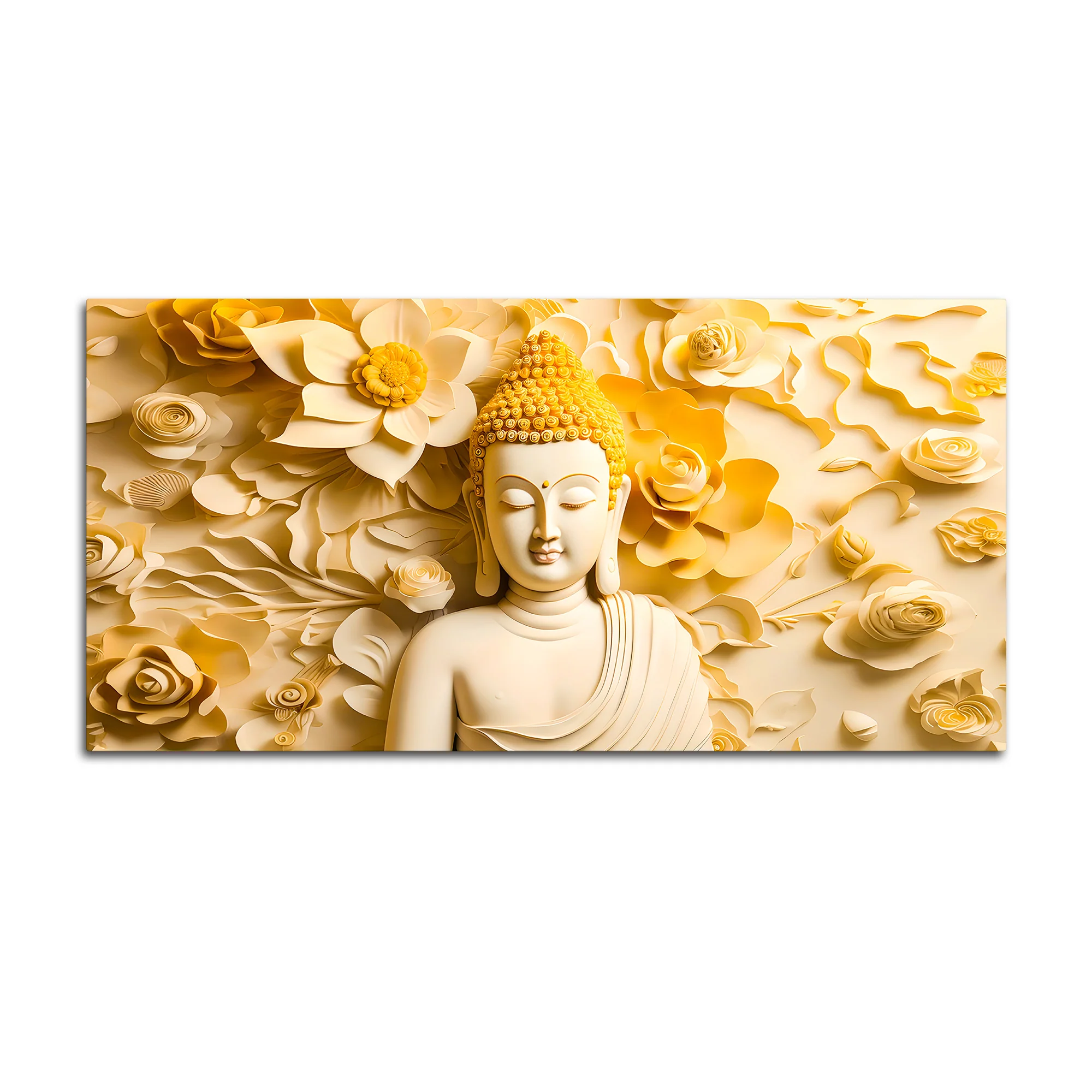 Luxury Buddha Wall Painting for Modern Living Room Decor - Image 4