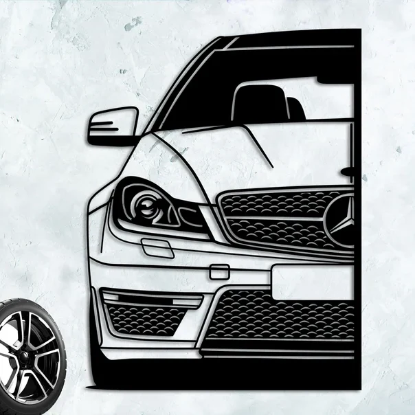 Luxury Car Metal Wall Art for Living Room & Dining Decor