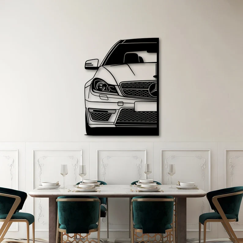 Luxury Car Metal Wall Art for Living Room & Dining Decor - Image 3