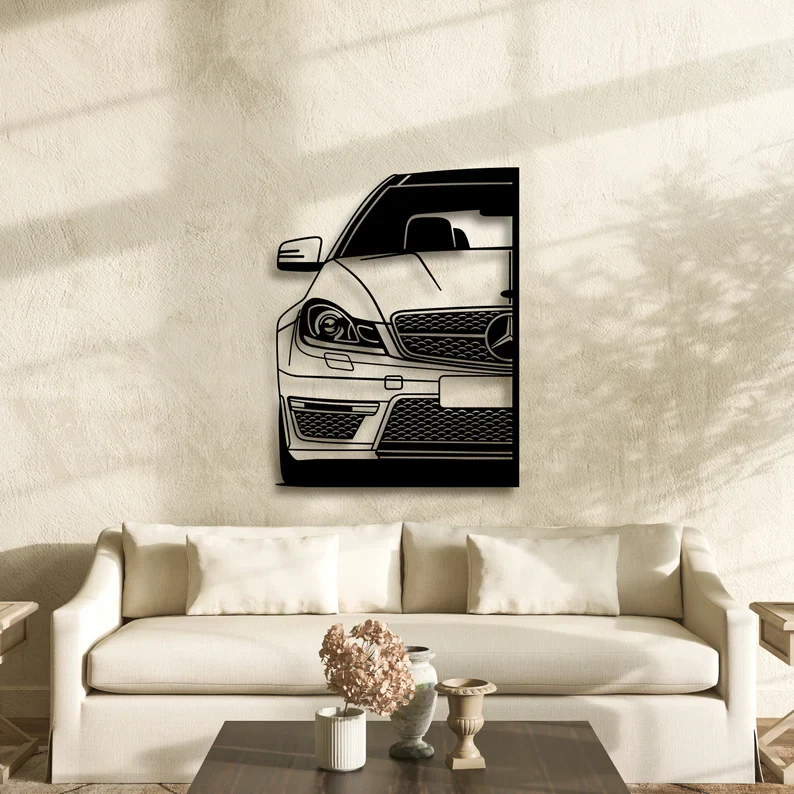Luxury Car Metal Wall Art for Living Room & Dining Decor - Image 4