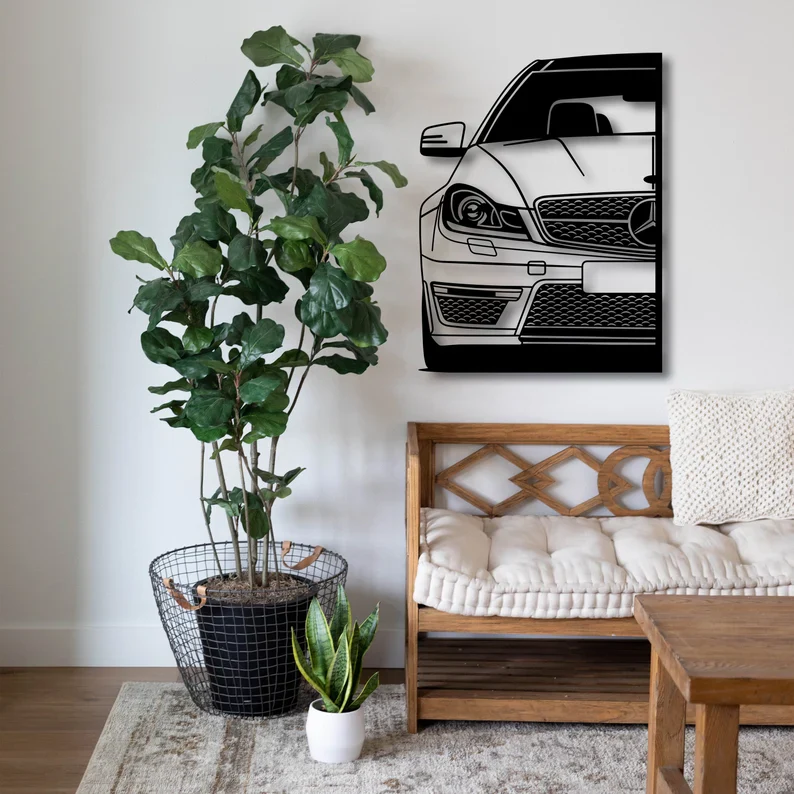 Luxury Car Metal Wall Art for Living Room & Dining Decor - Image 5