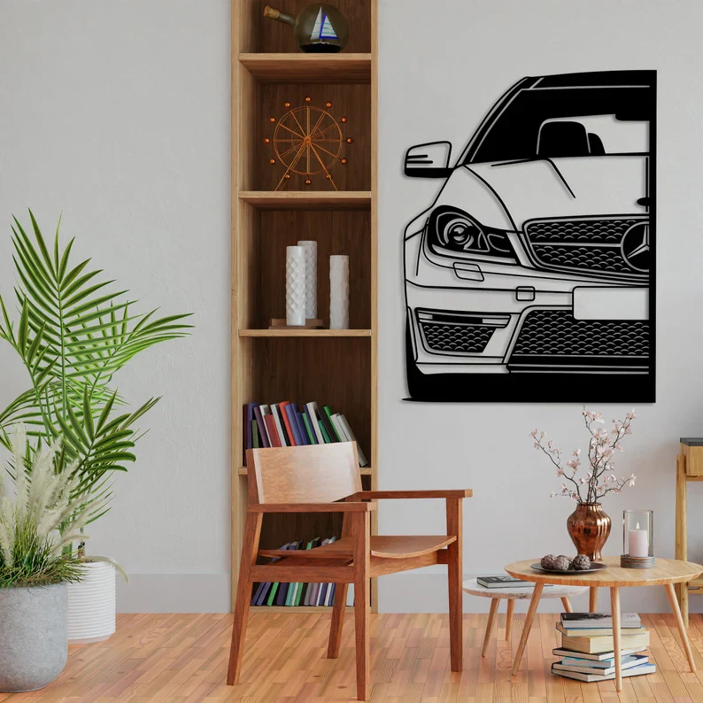 Luxury Car Metal Wall Art for Living Room & Dining Decor - Image 6