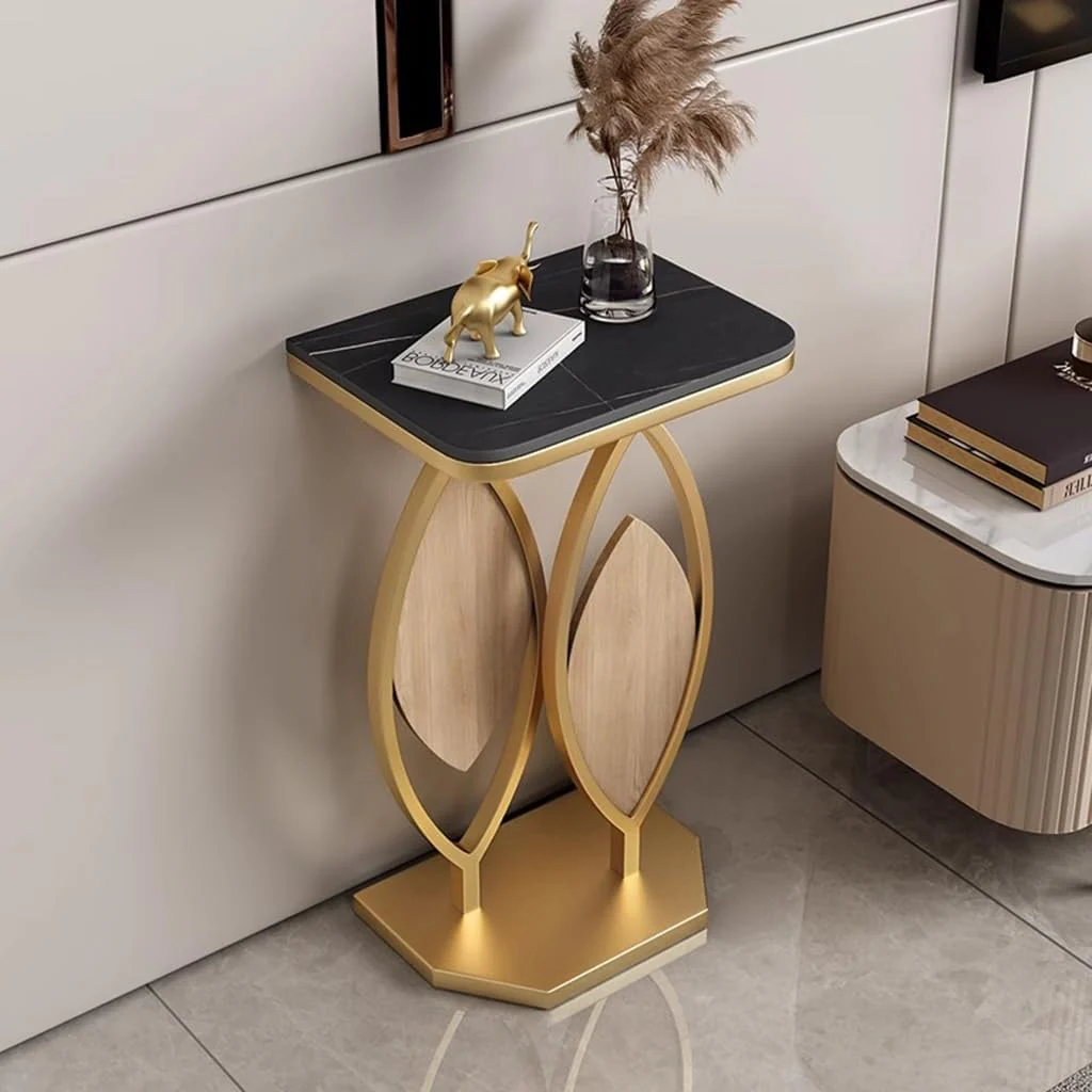 Luxury Console Table with Marble Top Modern Accent Side Table for Living Room Entryway Bedroom - Image 3