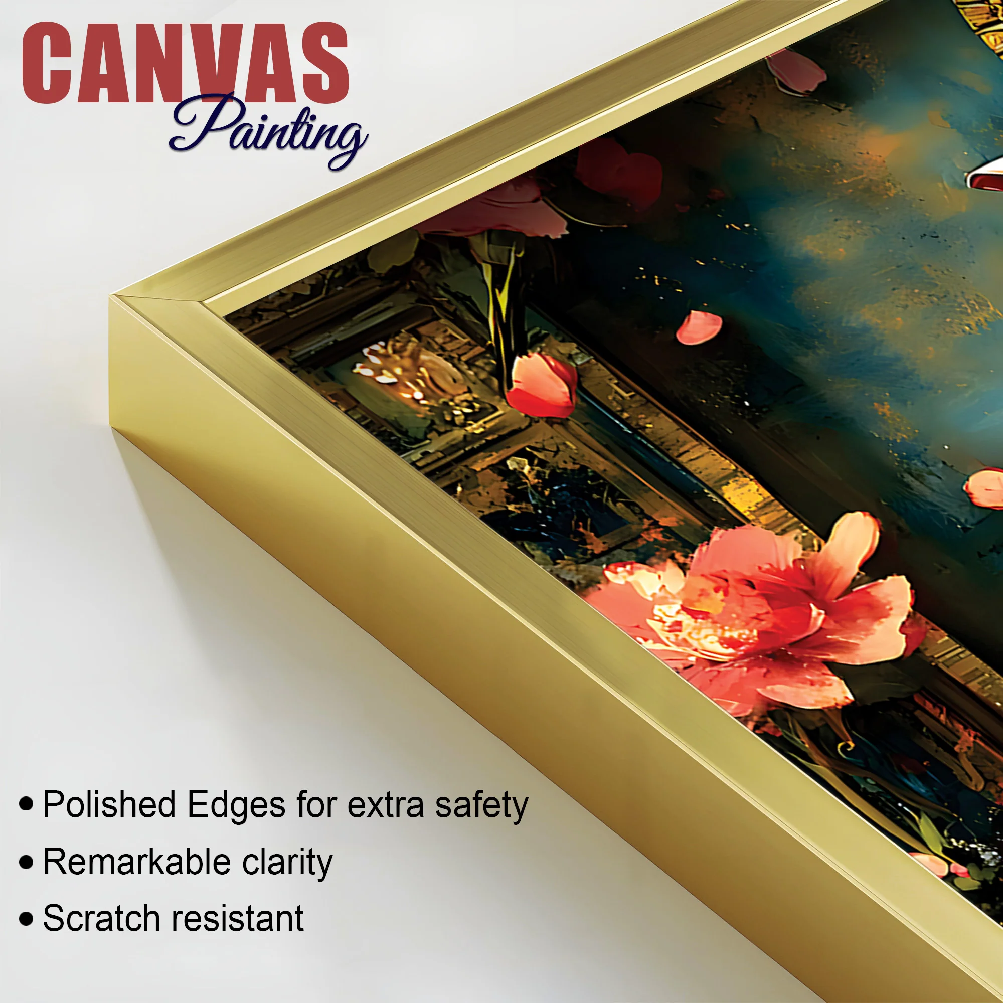Luxury Divine Lord Ganpati Canvas Wall Painting for Elegant Interiors – Modern Devotional Wall Decor - Image 6