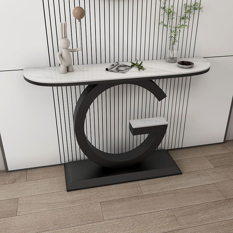 Luxury G Shape Console Table | Stylish Entryway Accent Table - Image 3