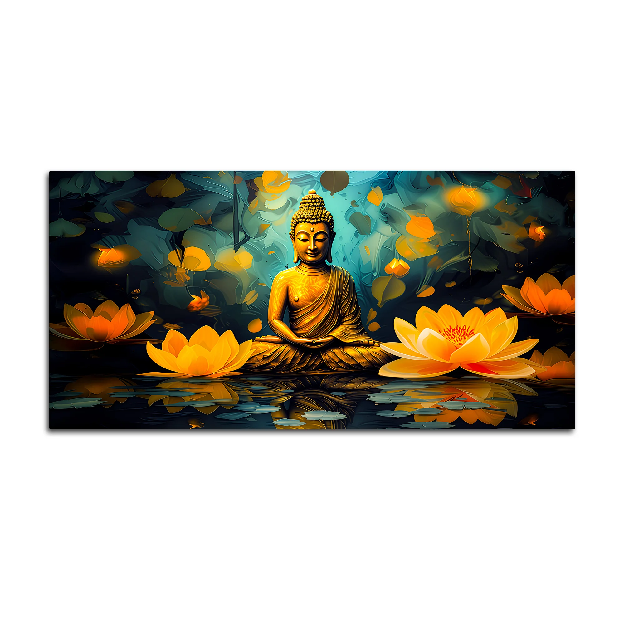 Luxury Gautam Buddha Canvas Painting for Elegant Wall Décor - Image 4