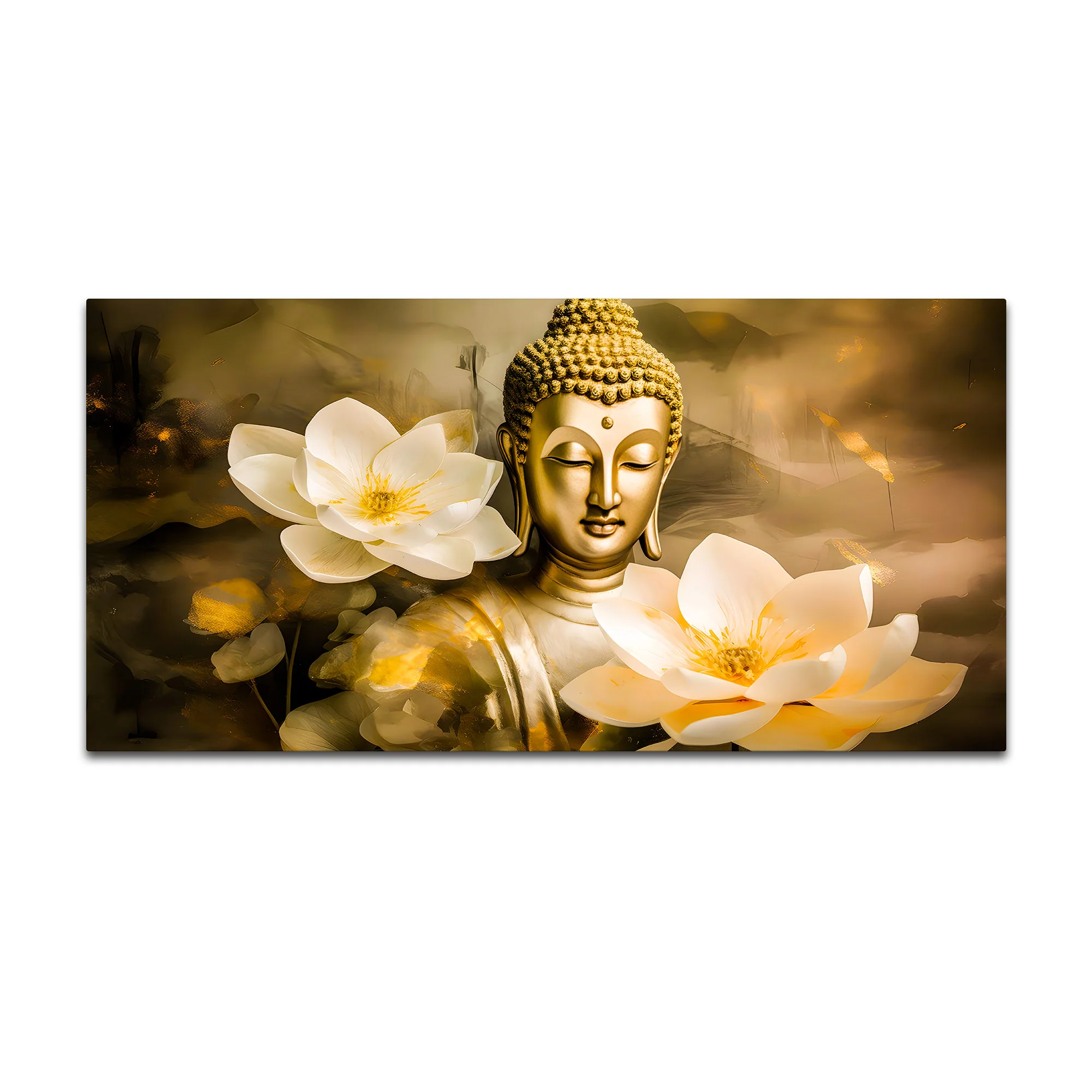 Luxury Gautam Buddha Wall Painting for Modern Living Room - Image 4