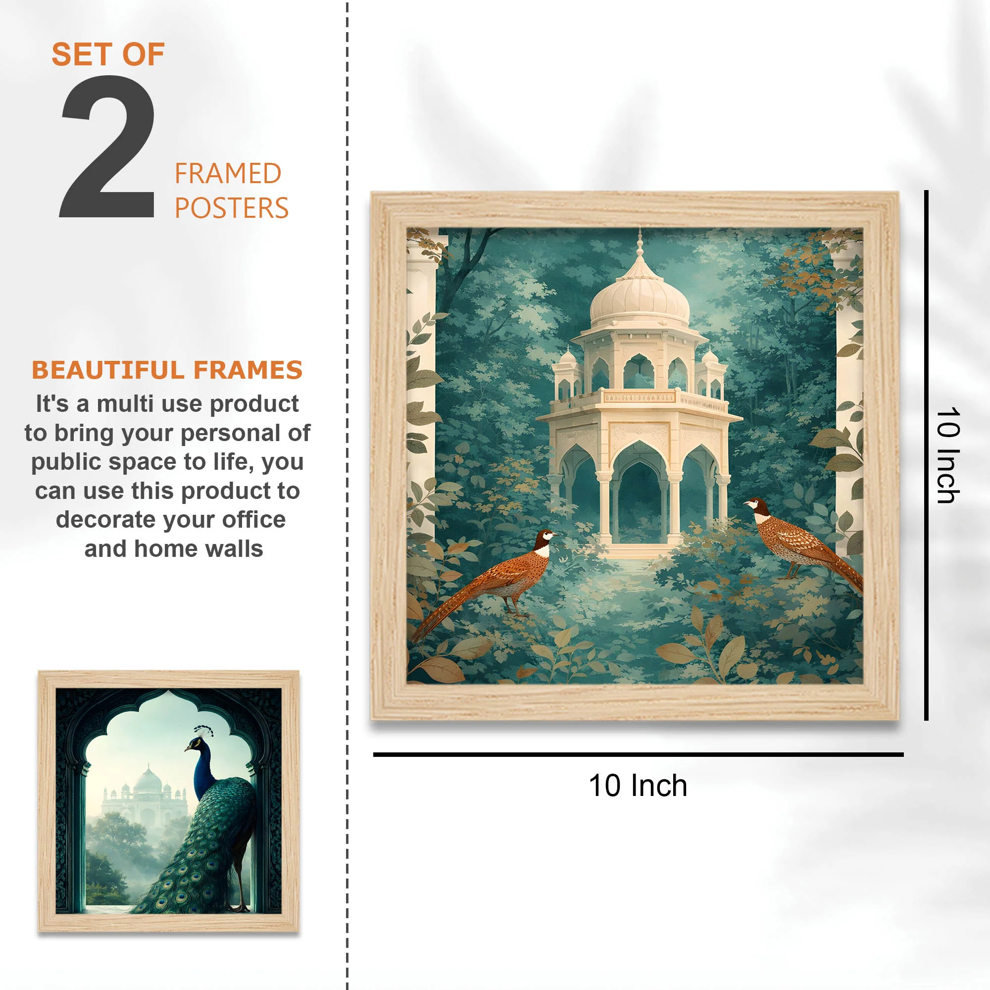 Luxury Heritage Garden Wall Art Frame Set of Four - Image 4