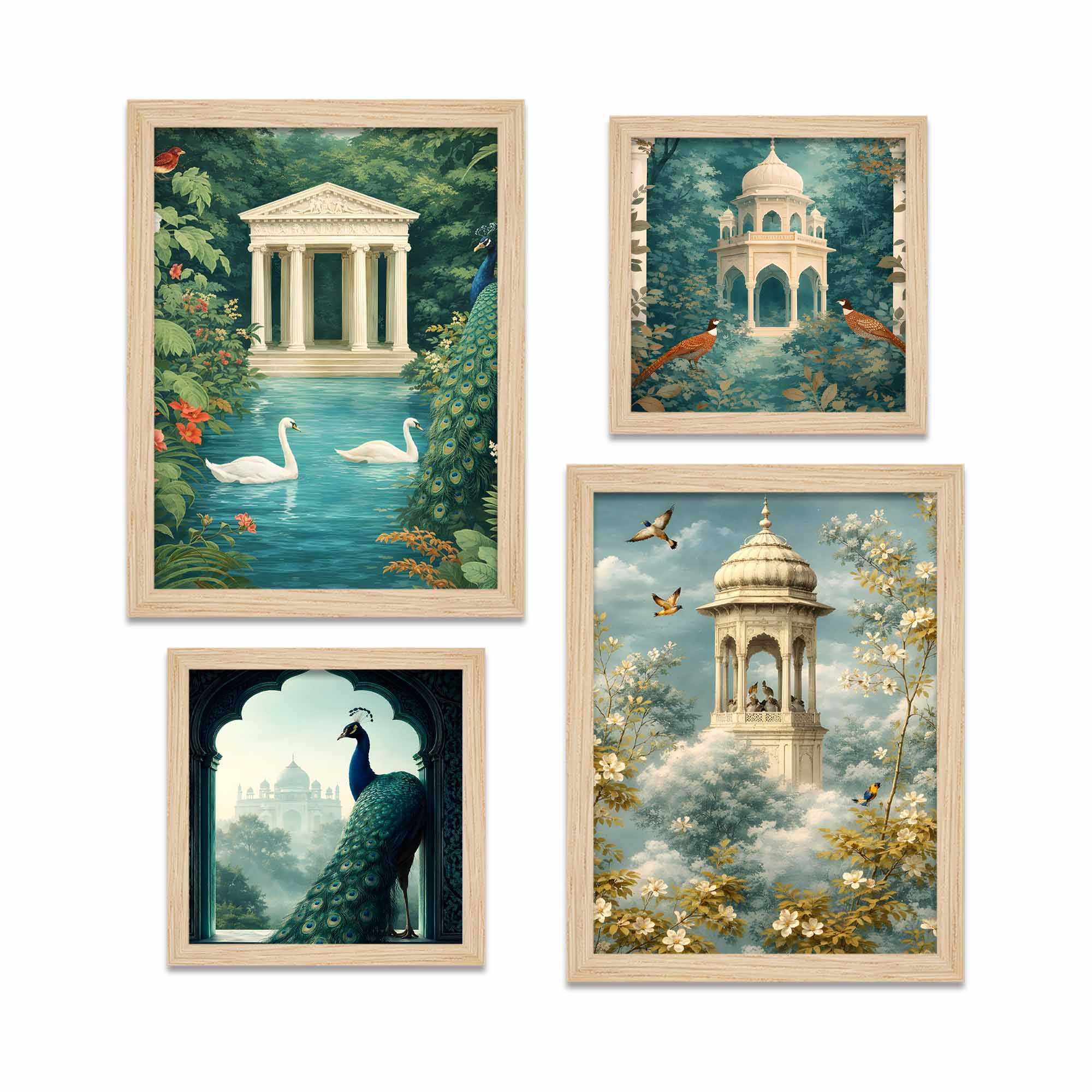 Luxury Heritage Garden Wall Art Frame Set of Four - Image 5