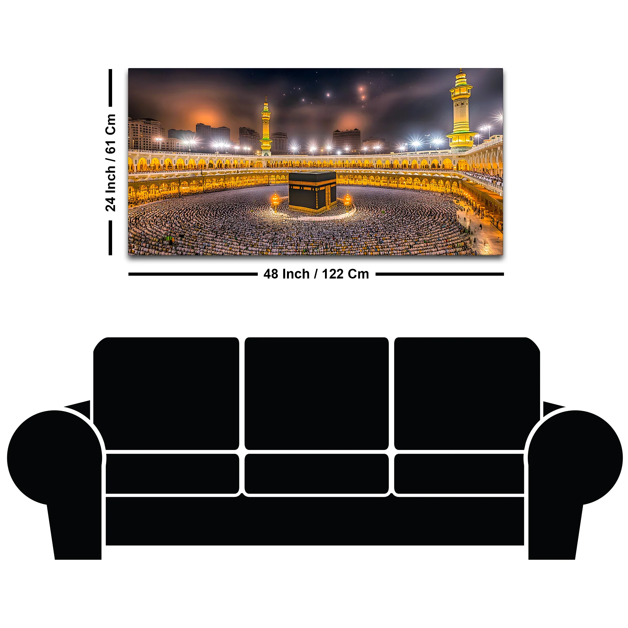Luxury Kaaba Wall Painting for Décor - Image 8