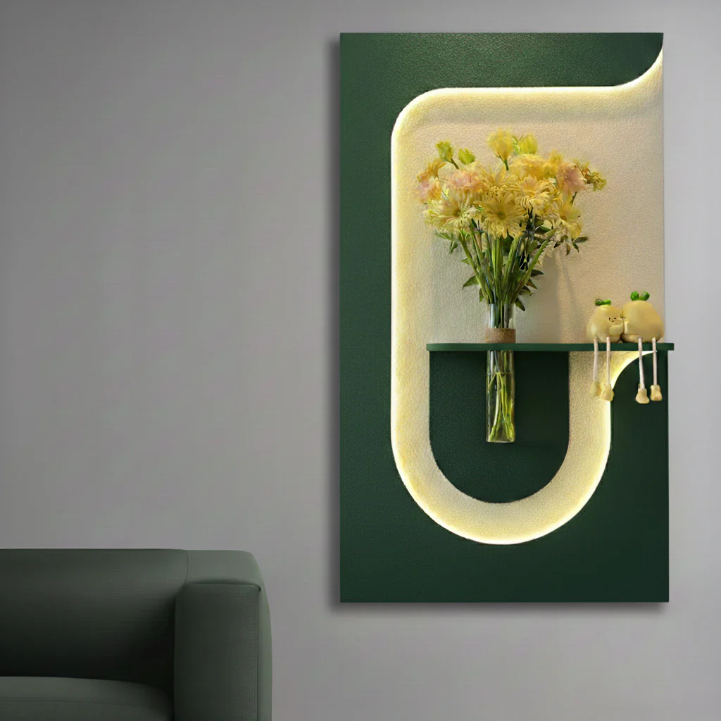Luxury LED Wall Art Decor with Warm Backlight Design - Image 5