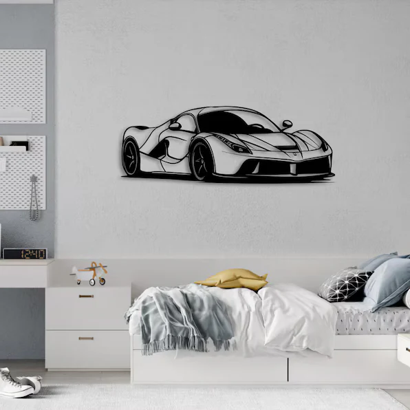 Luxury Sports Car Metal Wall Art for Modern Home Décor - Image 5