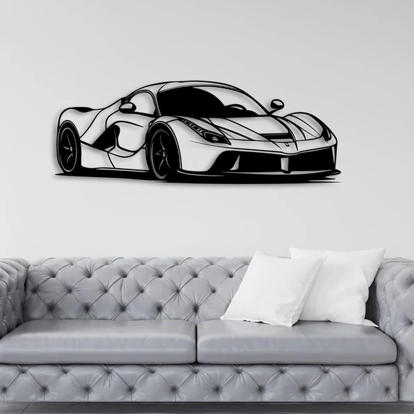 Luxury Sports Car Metal Wall Art for Modern Home Décor - Image 6
