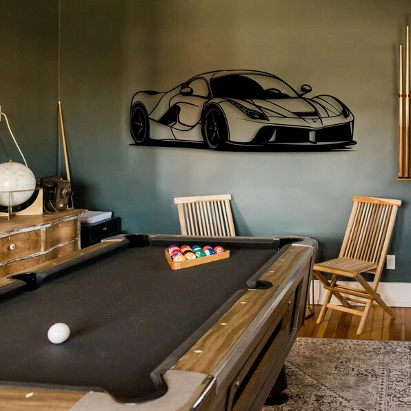 Luxury Sports Car Metal Wall Art for Modern Home Décor - Image 7