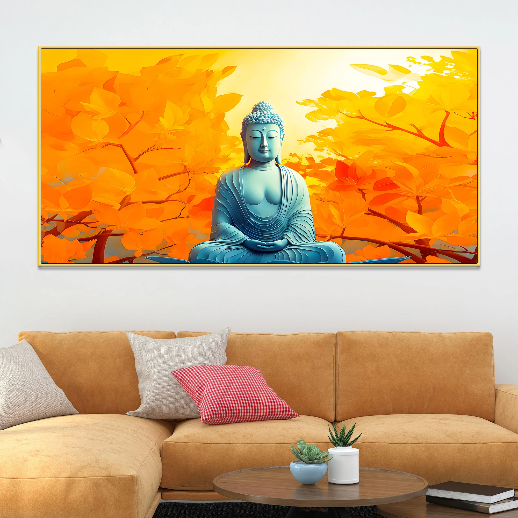 Luxury Stylish Buddha Wall Painting