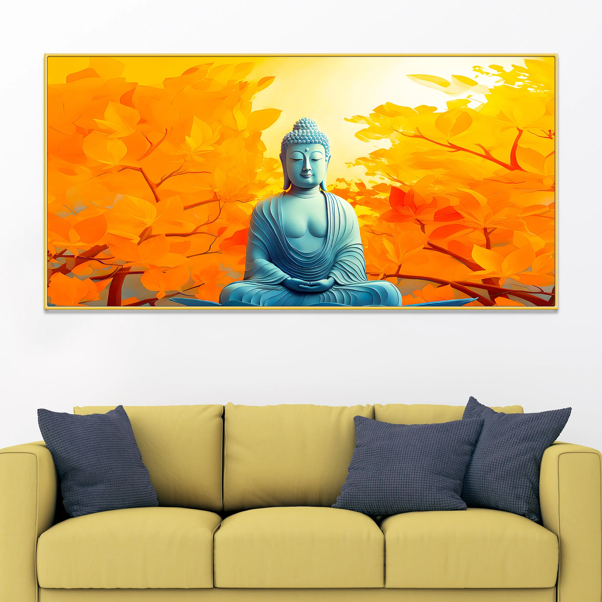 Luxury Stylish Buddha Wall Painting - Image 2