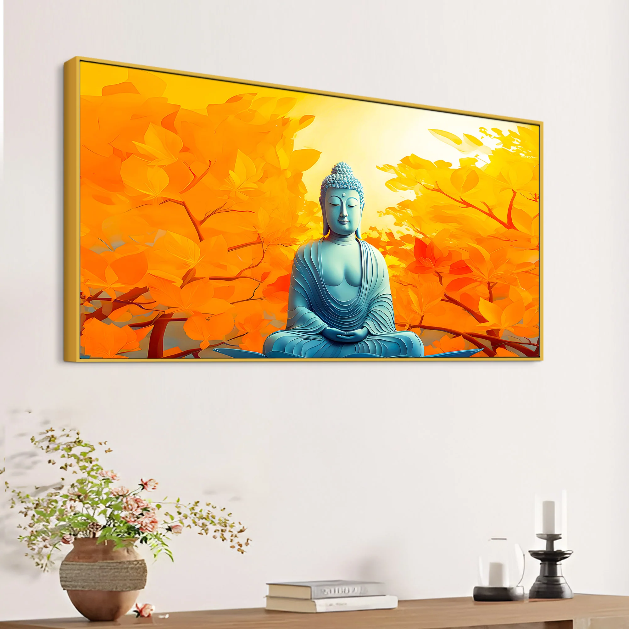 Luxury Stylish Buddha Wall Painting - Image 5