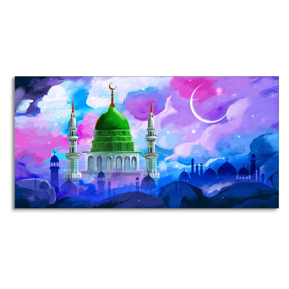 Madina Masjid Islamic Canvas Wall Painting - Image 4