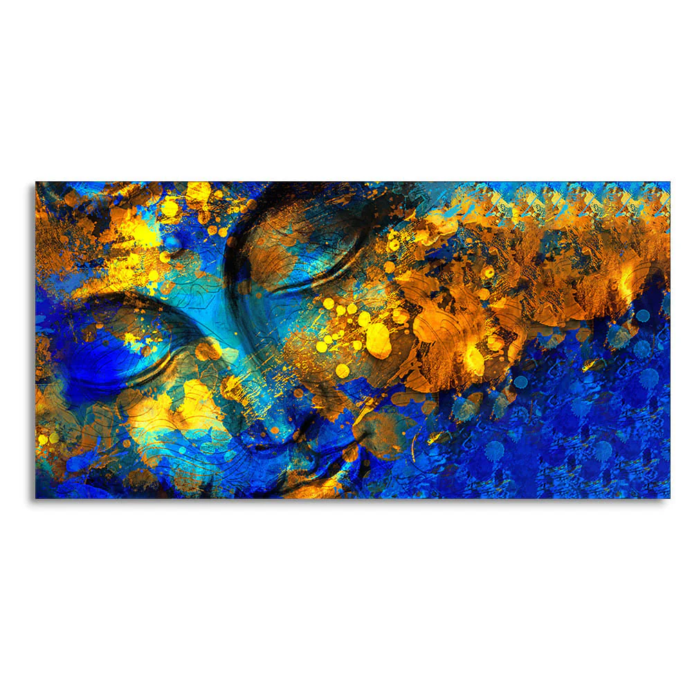 Magical Golden Buddha Canvas Wall Painting - Image 3