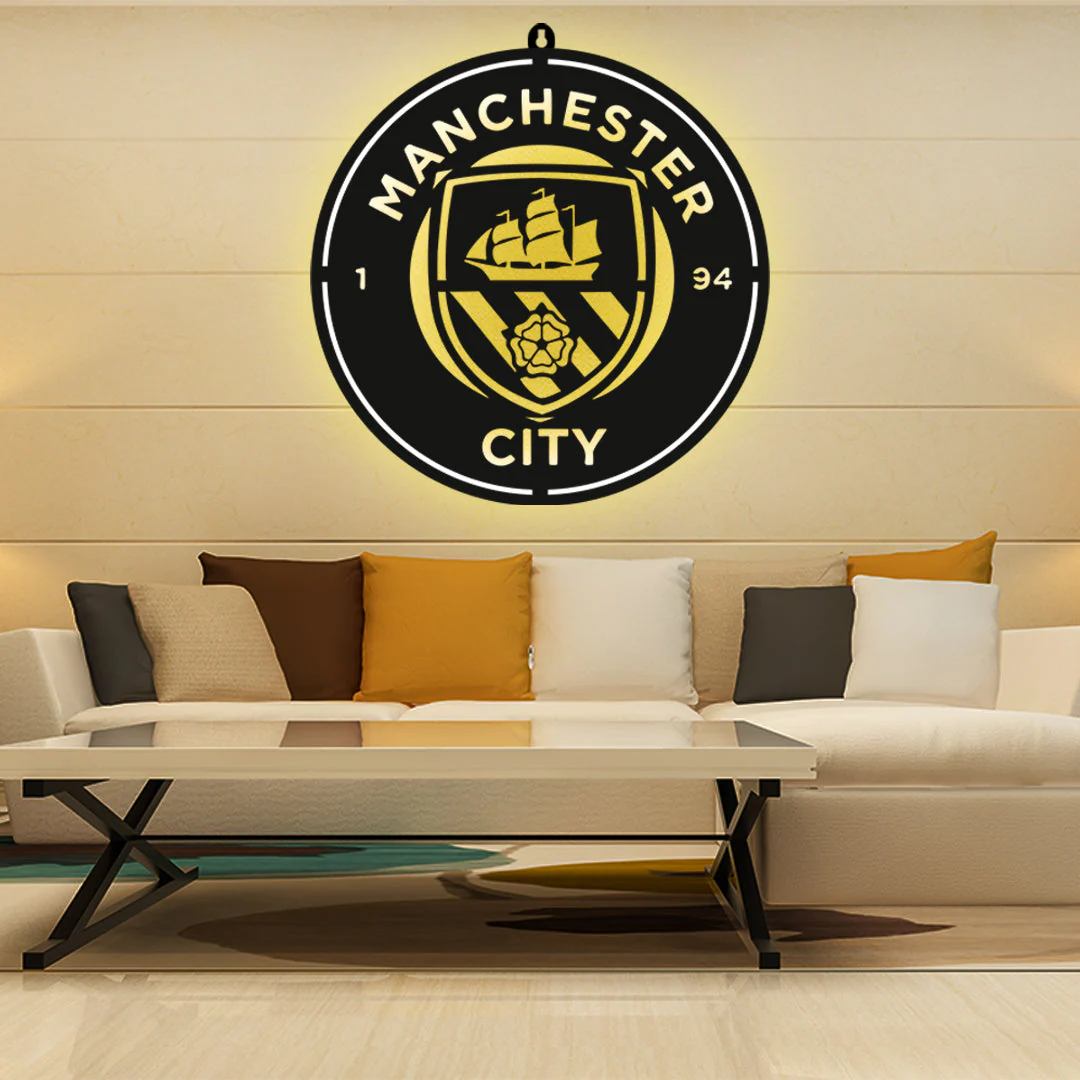 Manchester City LED Wall Art Frame for Sports Lovers Wall Decor - Image 4