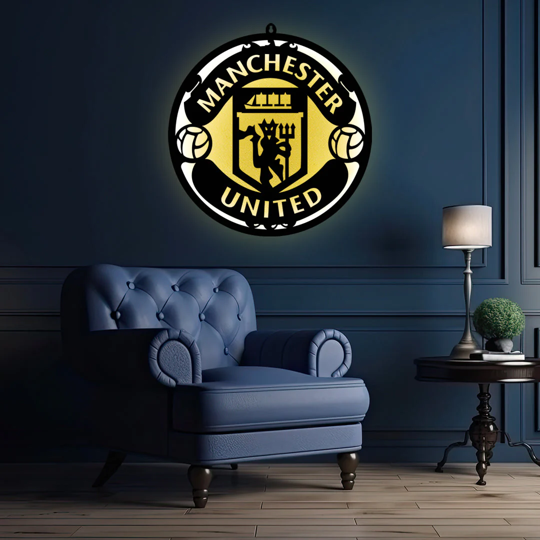 Manchester United LED Wall Art Light for Sports Lovers Wall Decor - Image 2