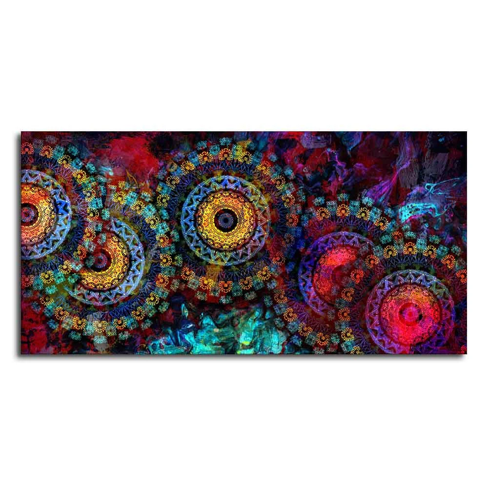Mandala Art Dark Eyes Canvas Wall Painting - Image 4