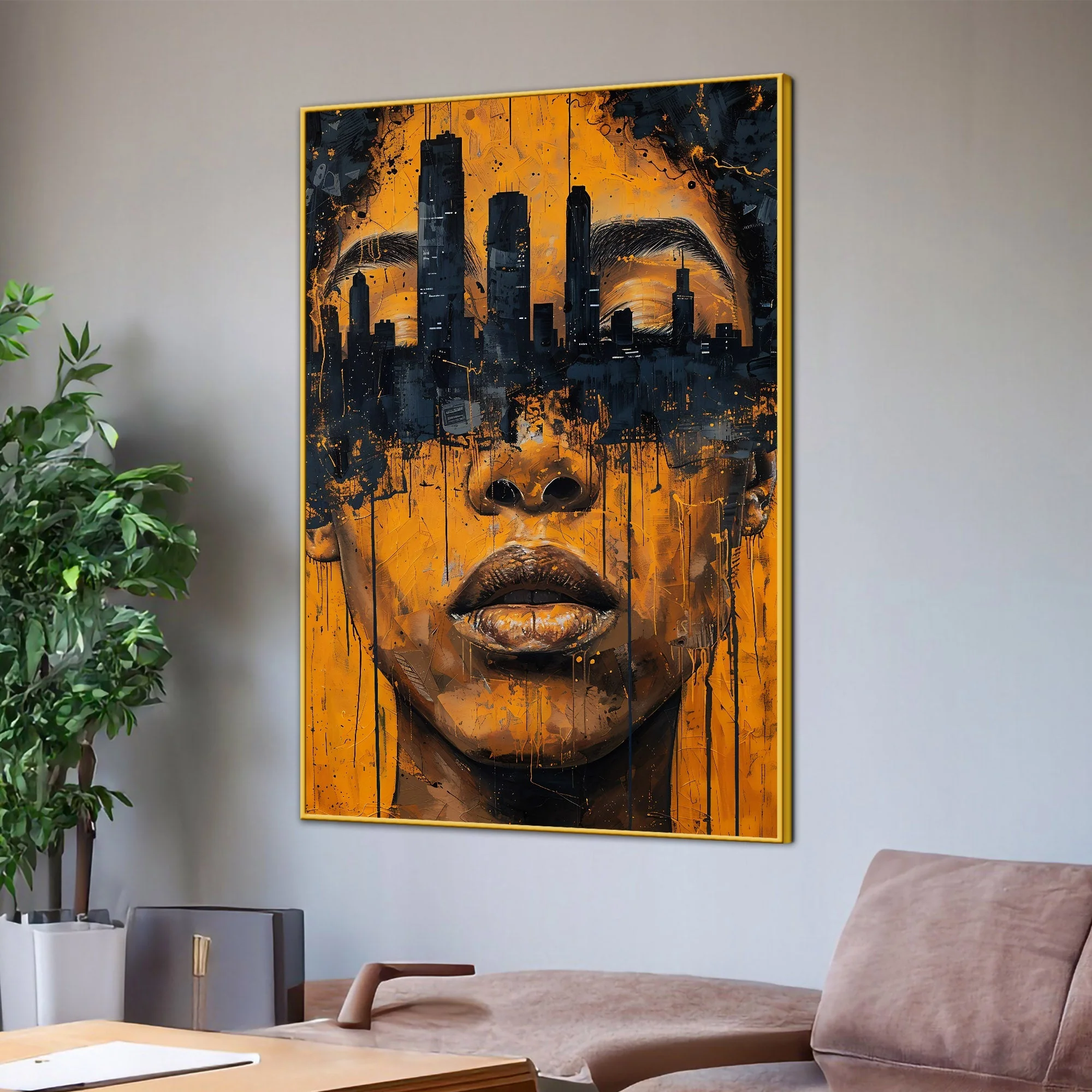 Master Flame Cotton Canvas Wall Painting - Image 3