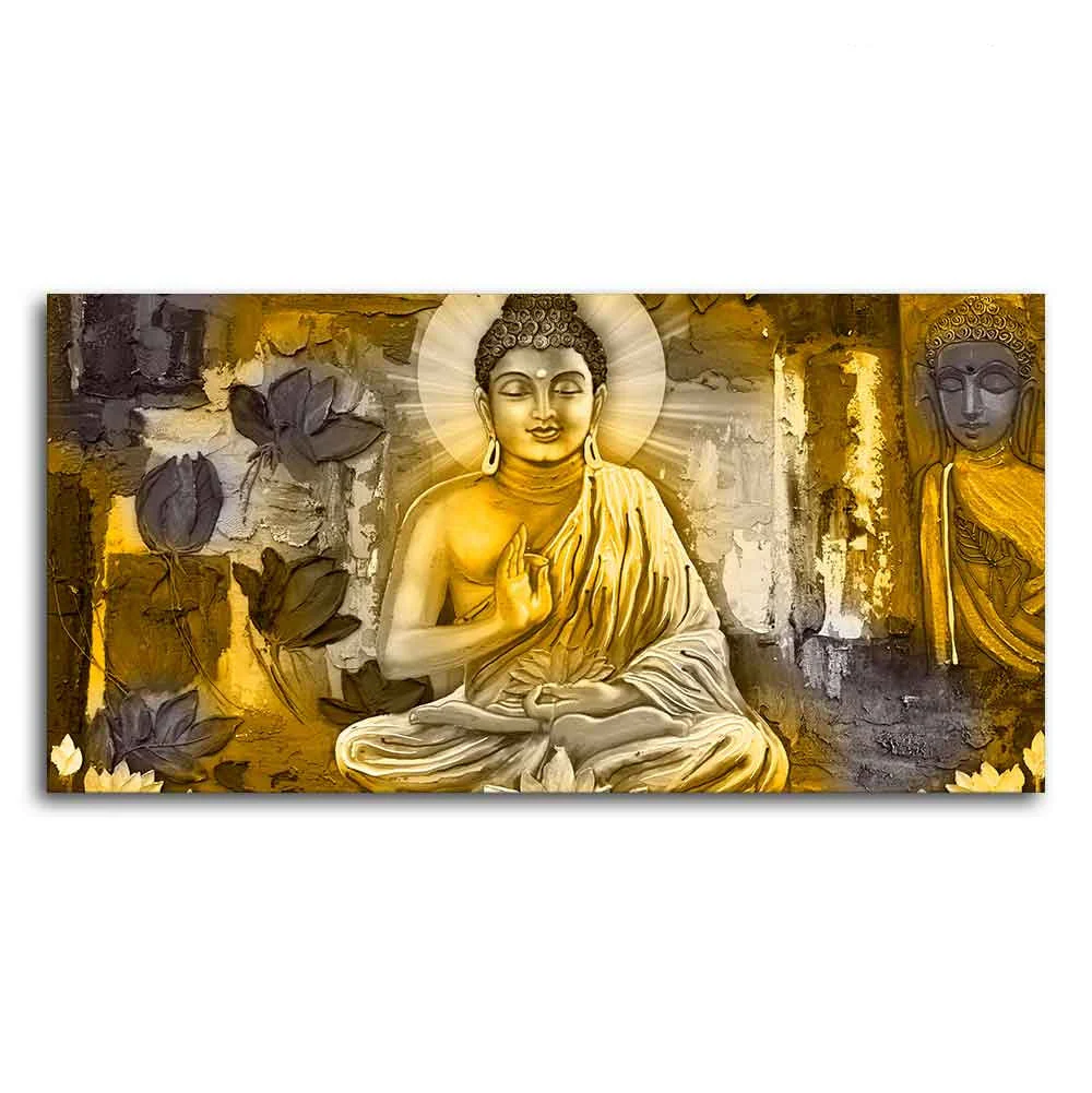 Meditating Lord Buddha Premium Wall Painting - Image 5