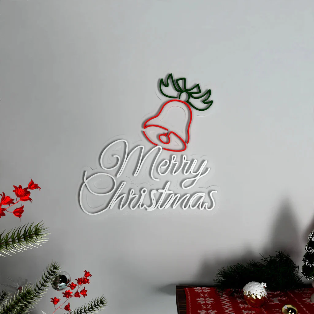 Merry Christmas with Bell LED Neon Light - Image 3