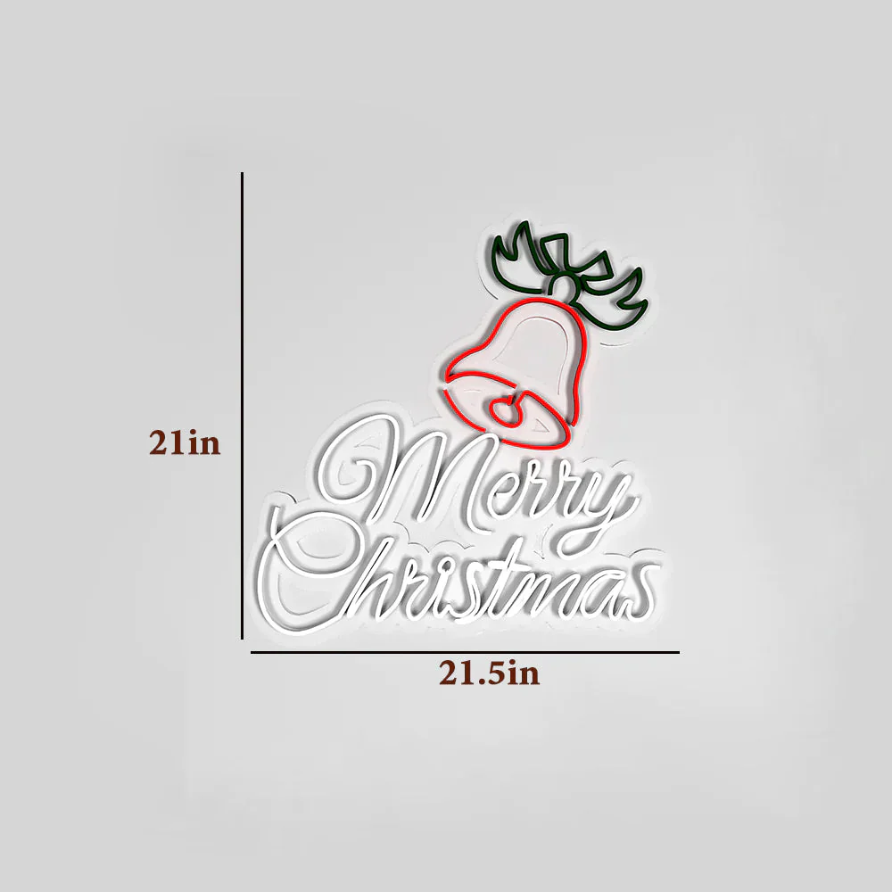 Merry Christmas with Bell LED Neon Light - Image 4