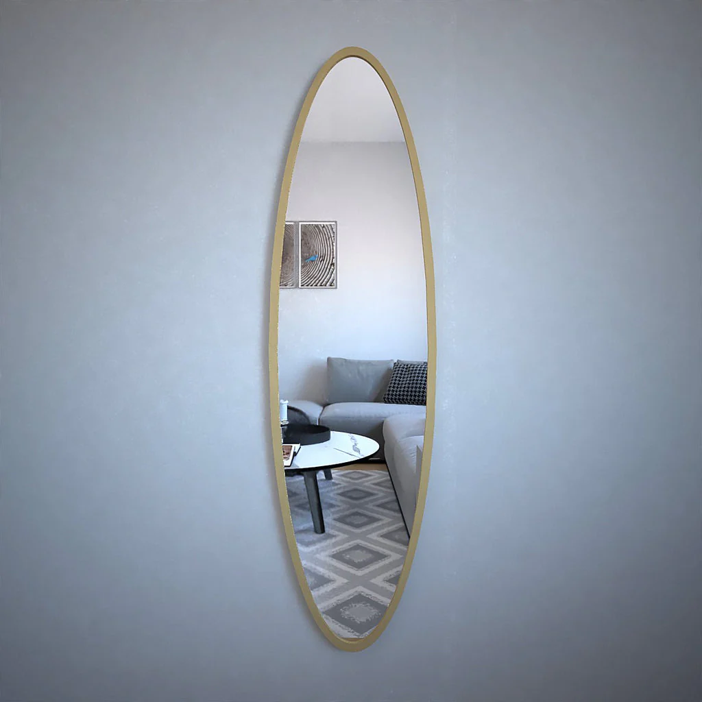 Minimal Design Full Length Oval Mirror - Image 2