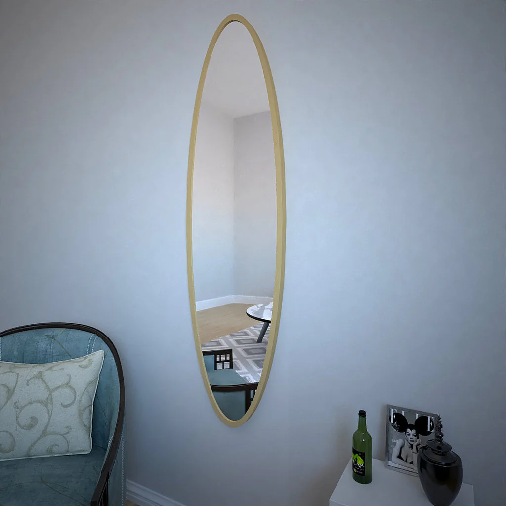 Minimal Design Full Length Oval Mirror - Image 3
