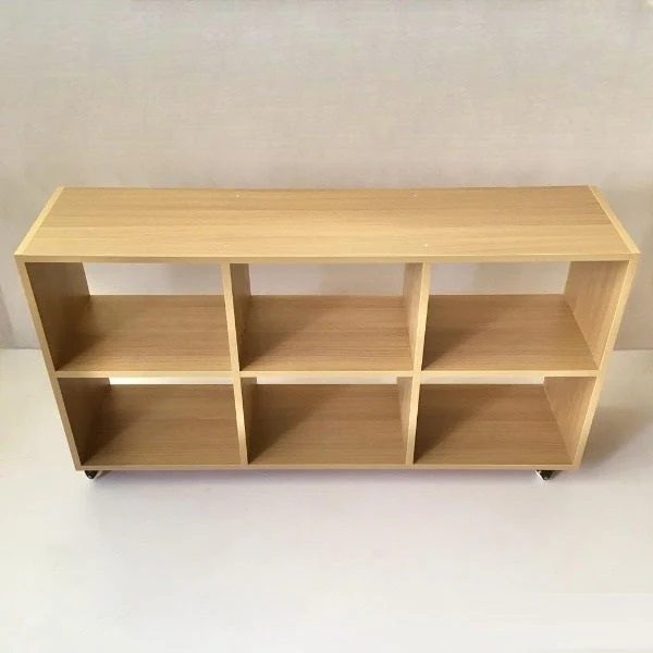 Minimal Wooden Console Table with Open Shelves - Image 10
