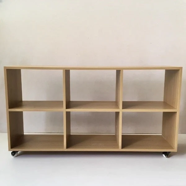 Minimal Wooden Console Table with Open Shelves - Image 11
