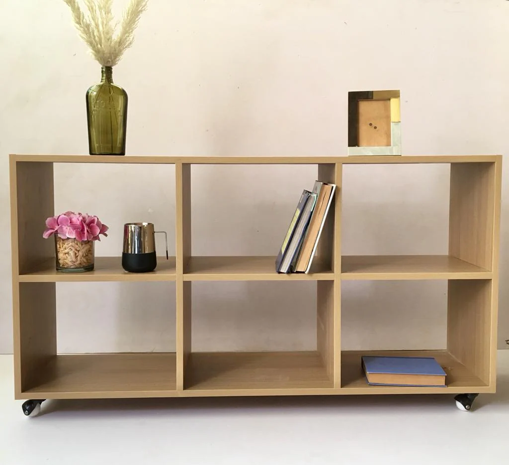 Minimal Wooden Console Table with Open Shelves - Image 7