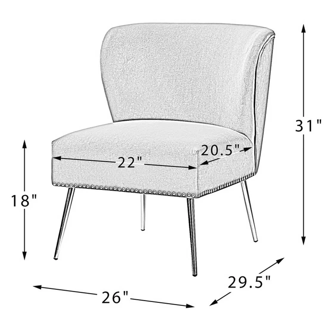 Minimalist Design Baby Pink Velvet Lounge Chairs - Image 6